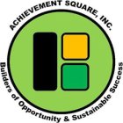 ACHIEVEMENT SQUARE, INC. BUILDERS OF OPPORTUNITY & SUSTAINABLE SUCCESS