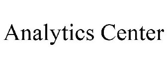 ANALYTICS CENTER