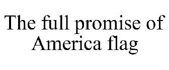 THE FULL PROMISE OF AMERICA FLAG