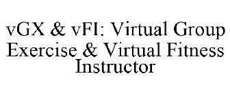 VGX & VFI; VIRTUAL GROUP EXERCISE & VIRTUAL FITNESS INSTRUCTOR