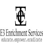 EEE E3 ENRICHMENT SERVICES EDUCATE.EMPOWER.ERADICATE.