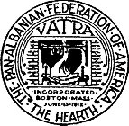 THE · PAN- ALBANIAN · FEDERATION · OF · AMERICA · THE HEARTH VATRA · INCORPORATED · BOSTON · MASS · JUNE · 13 · 1912