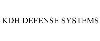 KDH DEFENSE SYSTEMS