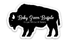 BABY GREEN BUFFALO HIPPIE · LOVE · FLOWER