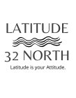 LATITUDE 32 NORTH LATITUDE IS YOUR ATTITUDE.