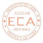 ECA AZUCAR REFINO PRODUCTO DE CUBA PRODUCT OF CUBA