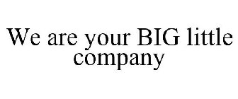 WE ARE YOUR BIG LITTLE COMPANY