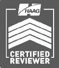 H HAAG CERTIFIED REVIEWER