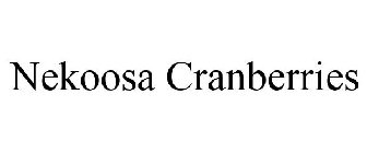 NEKOOSA CRANBERRIES