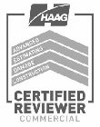 H HAAG CERTIFIED REVIEWER COMMERCIAL ADVANCED ESTIMATING DAMAGE CONSTRUCTION