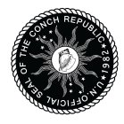 U.N. OFFICIAL SEAL OF THE CONCH REPUBLIC 1982