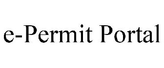 E-PERMIT PORTAL