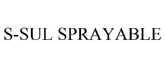 S-SUL SPRAYABLE