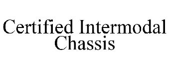 CERTIFIED INTERMODAL CHASSIS