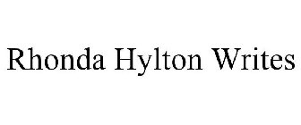 RHONDA HYLTON WRITES