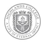 HIGHLANDS COLLEGE A LIFE OF ETERNAL IMPACTCT