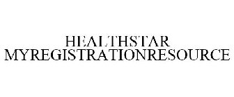 HEALTHSTAR MYREGISTRATION RESOURCE