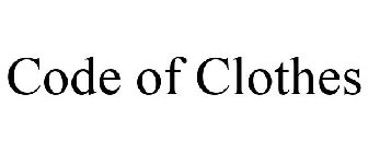 CODE OF CLOTHES