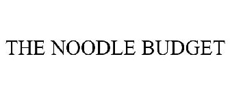 THE NOODLE BUDGET