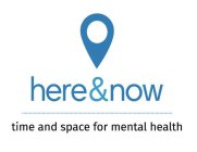 HERE&NOW TIME AND SPACE FOR MENTAL HEALTH