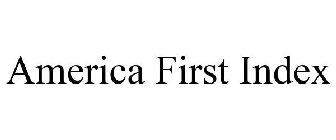 AMERICA FIRST INDEX