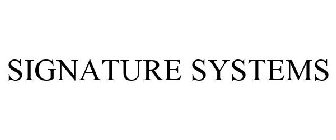 SIGNATURE SYSTEMS