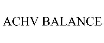 ACHV BALANCE