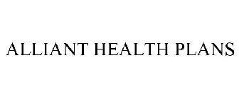 ALLIANT HEALTH PLANS