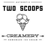 AUTHENTIC TWO SCOOPS CREAMERY HOMEMADE ICE CREAM