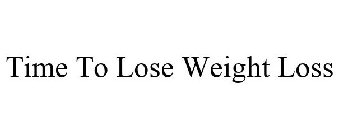 TIME TO LOSE WEIGHT LOSS