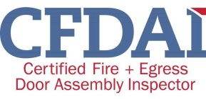 CFDAI CERTIFIED FIRE + EGRESS DOOR ASSEMBLY INSPECTOR