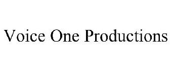 VOICE ONE PRODUCTIONS