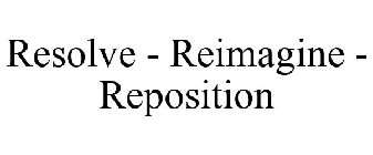 RESOLVE - REIMAGINE - REPOSITION