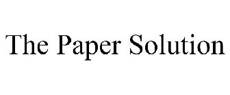 THE PAPER SOLUTION