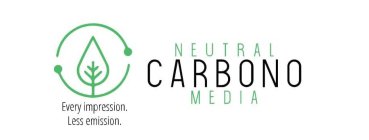 EVERY IMPRESSION. LESS EMISSION. NEUTRAL CARBONO MEDIA