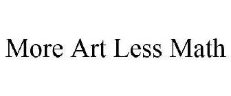 MORE ART LESS MATH