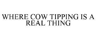 WHERE COW TIPPING IS A REAL THING