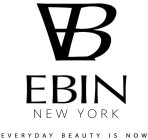 EB EBIN NEW YORK EVERYDAY BEAUTY IS NOW