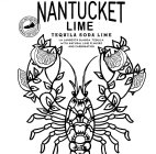 NANTUCKET LIME TEQUILA SODA MADE WITH LA LANGOSTA BLANCA TEQUILA NATURAL LEMON & LIME FLAVORS AND CARBONATION NANTUCKET CRAFT COCKTAILS TRIPLE EIGHT EST. 2020