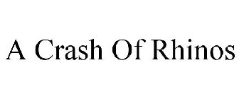 A CRASH OF RHINOS