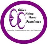 ALLIE'S KIDNEY BEANS FOUNDATION ENHANCING LIVES THROUGH ADVOCACY AND EDUCATION