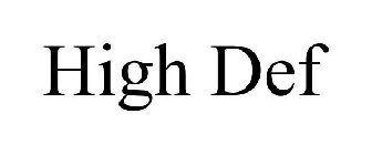 HIGH DEF