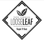 BOBA COMPANY LOOSELEAF KEEPIN' IT REAL