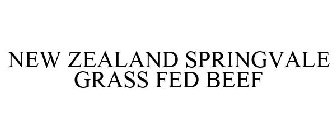NEW ZEALAND SPRINGVALE GRASS FED BEEF