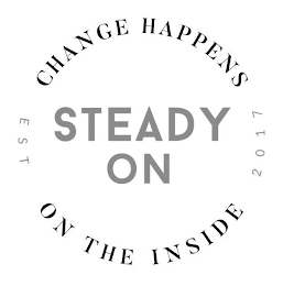 STEADY ON CHANGE HAPPENS ON THE INSIDE EST 2017