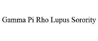 GAMMA PI RHO LUPUS SORORITY