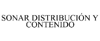 SONAR DISTRIBUCIÓN Y CONTENIDO