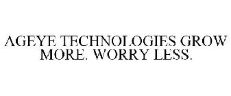 AGEYE TECHNOLOGIES GROW MORE. WORRY LESS.