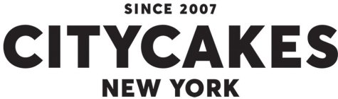 SINCE 2007 CITYCAKES NEW YORK
