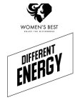 WOMEN'S BEST ENJOY THE DIFFERENCE DIFFERENT ENERGY